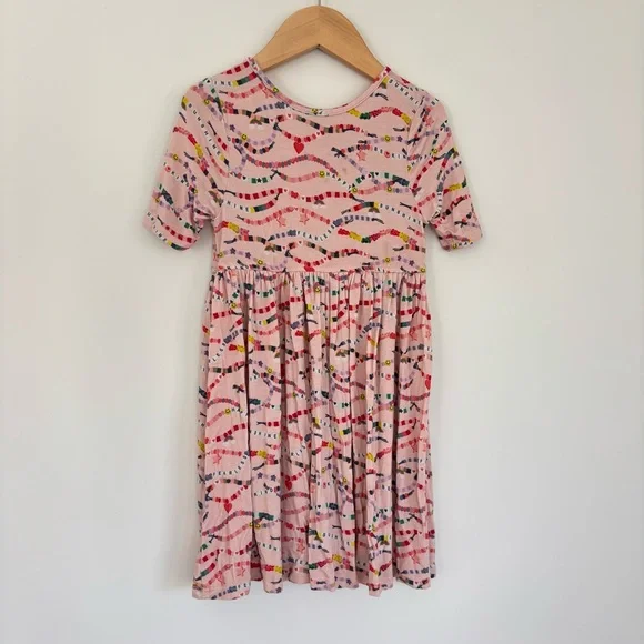 Pink Chicken Pink Bamboo Swing Dress Friendship Bracelets 4y - Picture 5 of 8